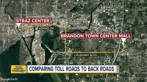 Traffic Test: Comparing toll roads to back roads