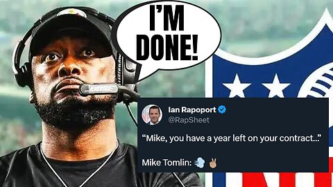 Mike Tomlin Could Be DONE With The Steelers! | Walks Off Podium After Question About His Future