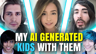 What would my kids look like? | My AI generated kids with Felix xQc, Pokimane and MoistCr1TiKaL
