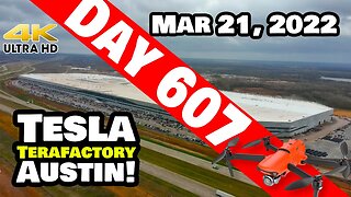 EXCAVATION & MORE SOLAR AT GIGA TEXAS! - Tesla Gigafactory Austin 4K Day 607 - 3/21/22- Tesla Texas