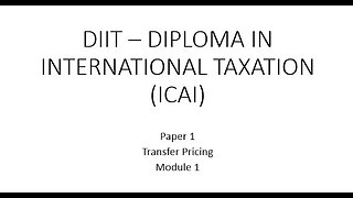 Transfer Pricing Overview