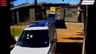Watch: Alleged Robbers Flee as Woman Turns SUV Into 2-Ton Wrecking Ball