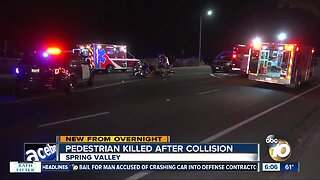 SUV hits, kills pedestrian on Spring Valley street