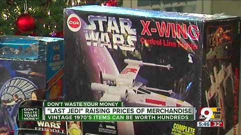 'Last Jedi' raising value of old Star Wars merchandise