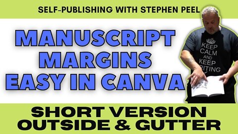 Book Margins in Canva. Outside and Gutter Manuscript Margins. Short Version.