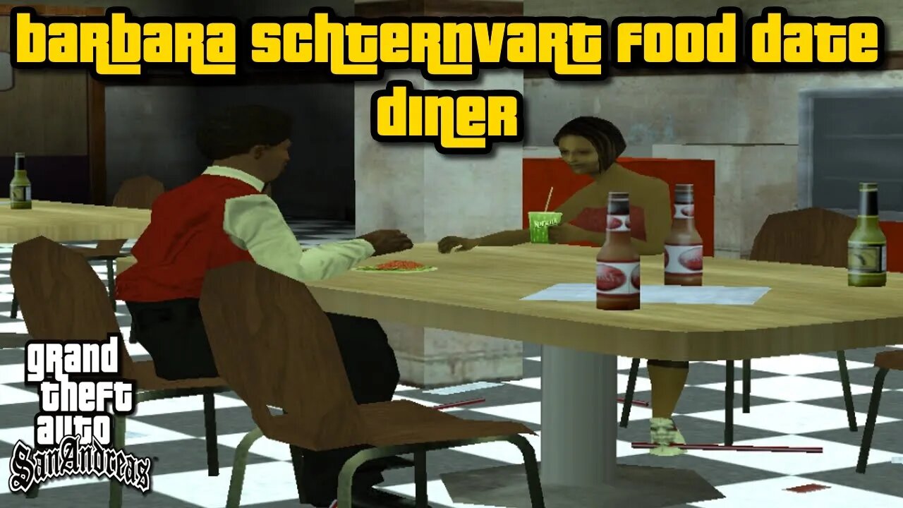 Grand Theft Auto San Andreas - Barbara Schternvart Food Date (Diner) [w/  