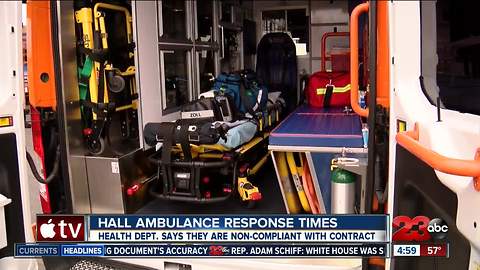 Hall Ambulance failed to meet response time standards, report says