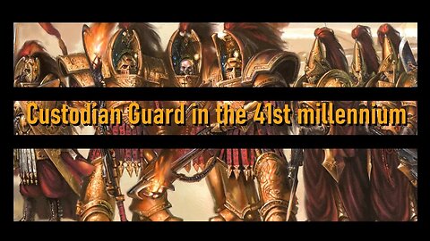 Arming the Custodian Guard from warhammer 40k