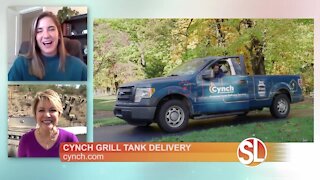Don't run out of propane with Cynch grill tank home delivery service!