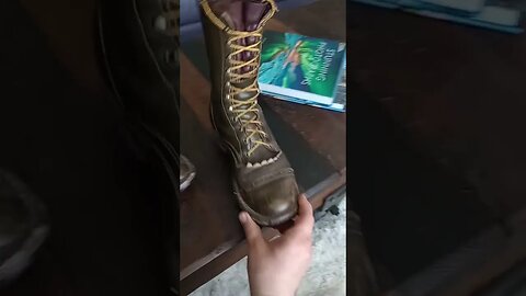 *CUSTOM BOOTS*. Frank's boots custom Wilshire 6 months- before cleaning.
