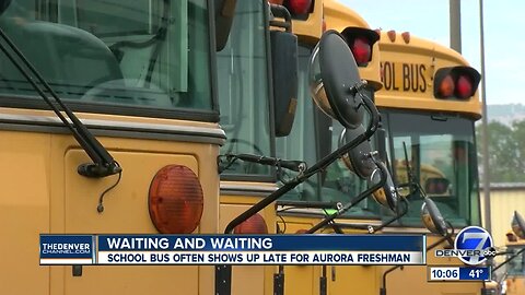 Cherry Creek School District parent says school bus delays are causing his son to miss class