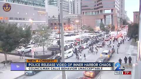 City Police release video of Inner Harbor weekend incident that led to arrest of 6 juveniles