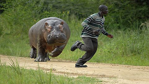 Funny Different Animals Chasing and Scaring People cc by Gags Ogags