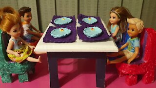 Doll Accessories DIY - Doll Plate and Placemat DIY - Miniature Plate DIY - Polymer Clay Doll Plate