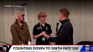 May 26, 2024 - Susie and Sebastian Wheldon Before the 108th Indianapolis 500