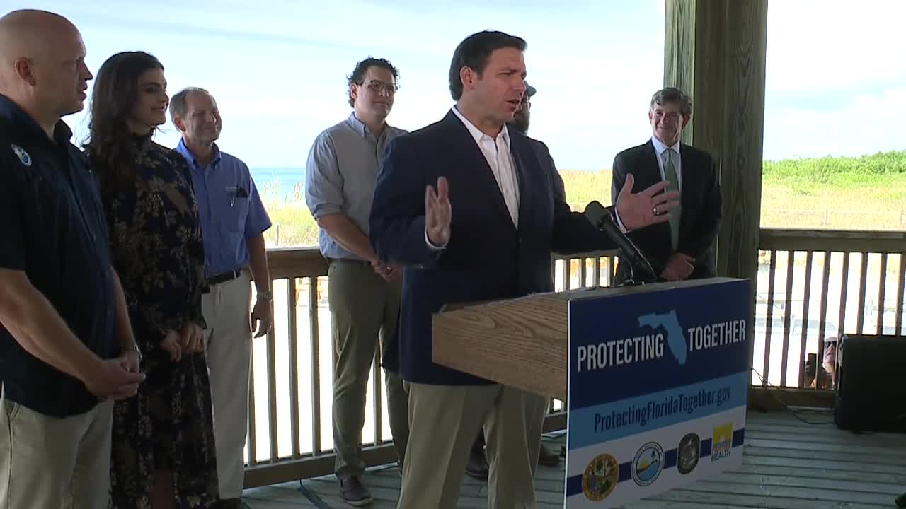 Press conference: Gov. DeSantis announce new state water quality website