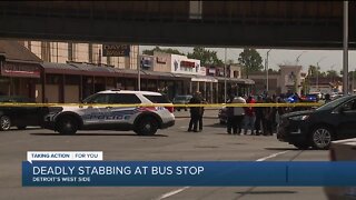 Deadly stabbing at bus stop