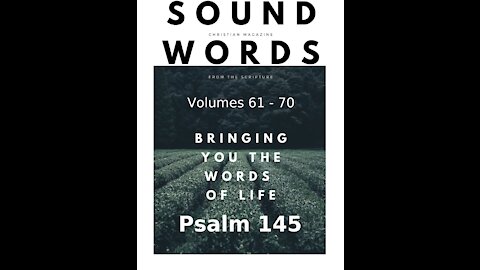 Sound Words, Psalm 145