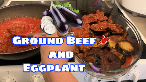 Full video ( Ground beef and Eggplant 🍆) RECIPES