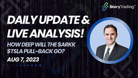 Daily Update & Live Analysis: How Deep will the $ARKK $TSLA Pull-back Go?