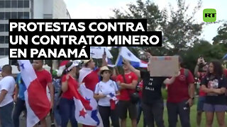 Seis días de protestas contra un contrato minero en Panamá