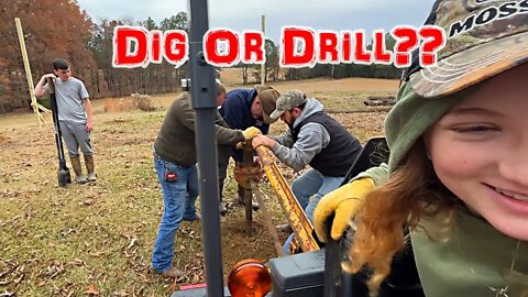 Post Hole Diggers Or Tractor Auger? Building A Predator Proof Chicken Coop, Dry Packing Concrete.