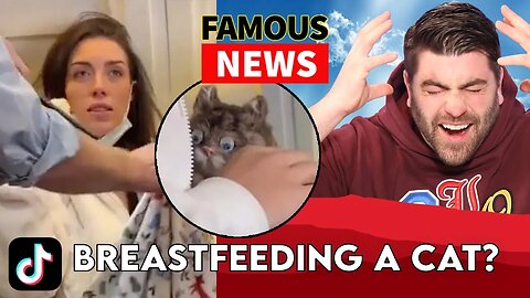 TikTok Star Goes Viral With Cat Breastfeeding Video | Famous News