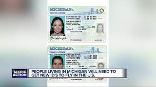 People living in Michigan will need to get new IDs to fly in the US