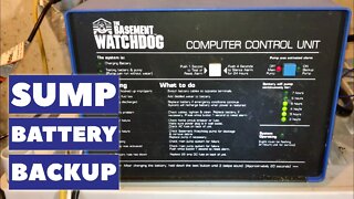 Basement Watchdog Emergency Sump Pump Backup Battery