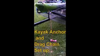 Kayak Anchor and Drag Chain Set Up! Short