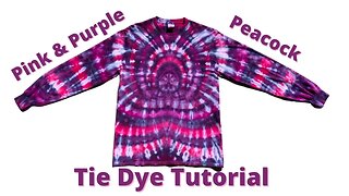 Tie-Dye Designs: Pretty Pinks & Purples Peacock Muck Ice Dye