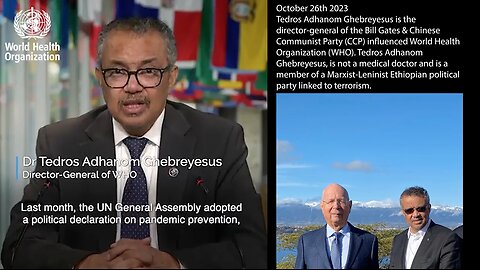 New Pandemic Accord | "The Next Pandemic Is Not a Question Of If, But When. WHO's Member States Are Negotiating a New Pandemic Accord & Amendments to the International Health Regulations." - Tedros Adhanom Ghebreyesus