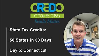 50 states in 50 days - Connecticut Tax Credits - Double-Down on some of the best federal credits!!