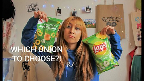 Onion Ring Crunch VS. Lay's Chips | German Snacks | Eating Show | Mukbang | ASMR