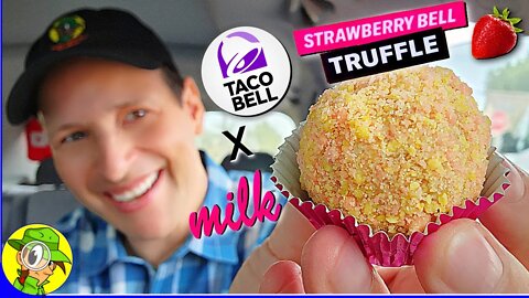 Taco Bell® 🌮🔔 x Milk Bar® 🥛 STRAWBERRY BELL TRUFFLE Review 🍓🔔🍰 TEST MARKET 📈 Peep THIS Out! 🕵️‍♂️