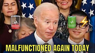 Biden’s Batteries COMPLETELY DRAINED TODAY during his Speech🪫