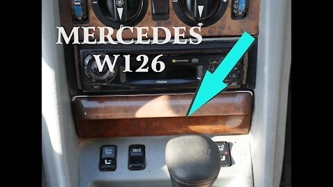 Mercedes Benz W126 - Comment démonter le cendrier tutoriel