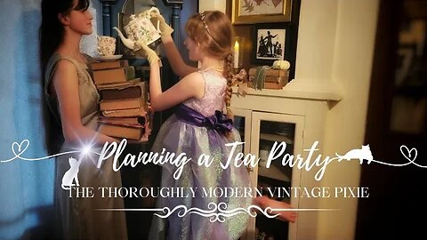 PLANNING LADIES' TEA PARTY FROM VINTAGE COOKBOOKS #tea #teaparty #vintage #homemade #familyvlog