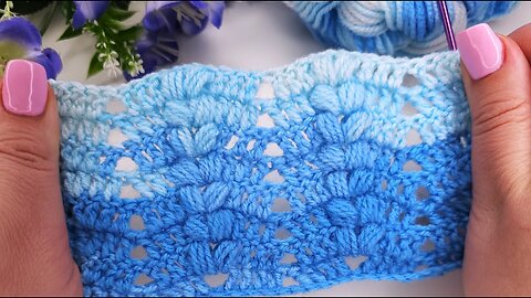 How to crochet puff stitch perfect for blanket