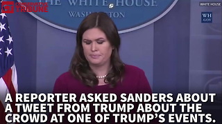 Sarah Huckabee Sanders Takes on Jim Acosta and Fake News
