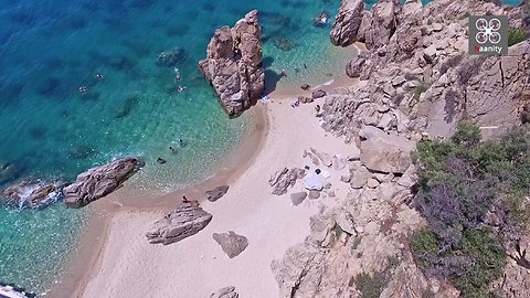 Drone Footage Captures An Untouched Beach In Greece