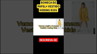 COMO DESENHAR BONECA DE PAPEL+ VESTIDO HERING KIDS #bonecadepapel #paperdolls #hering
