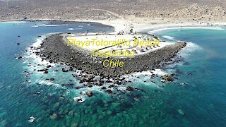 Playa Totoralillo Beach Coquimbo, Chile (Drone footage)