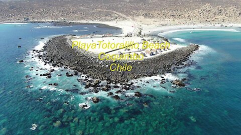 Playa Totoralillo Beach Coquimbo, Chile (Drone footage)