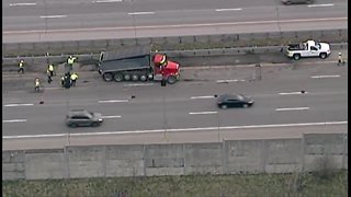 Heavy traffic on I- 480 EB near the 480/271 split. Construction has the left two lanes blocked near Miles road.