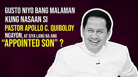 Sino nga ba ang Appointed Son?