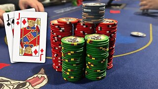 Pocket Jacks Need to Be Played Aggressively - Kyle Fischl Poker Vlog Ep 161