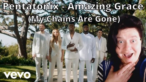 Reaction : Pentatonix - Amazing Grace (My Chains Are Gone) (Official Video). First time