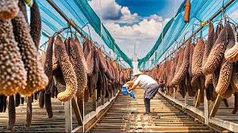 Sea Cucumbers Farm - How China Farmer Raised Millions Sea Cucumbers - Sea Cucumbers Processing