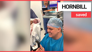 Man surprises girlfriend with proposal after giving birth